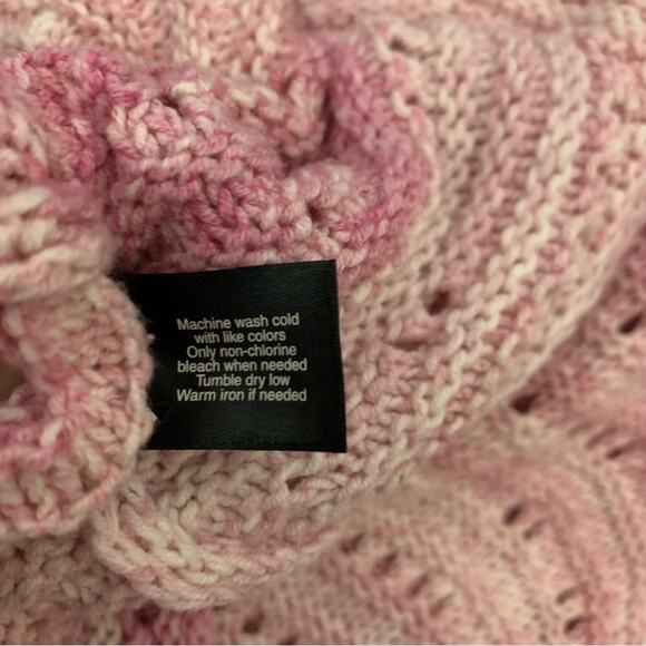 Lane Bryant pink white sweater plus size 18 20 - Picture 7 of 7